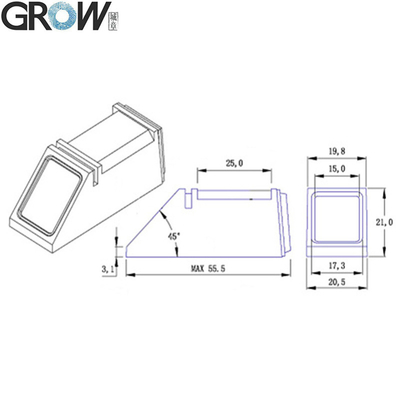 500 Capacity Fingerprint Sensor Module Low Power Consumption