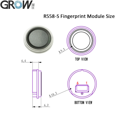 Round Integrated Capacitive Fingerprint Sensor Arduino Fingerprint Access Control Board