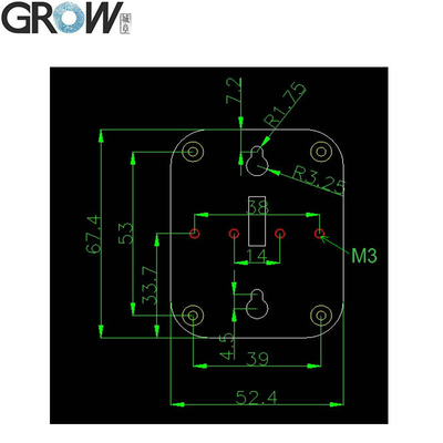 Zinc Alloy Fingerprint Cabinet Lock High Security G10 G11 For Office