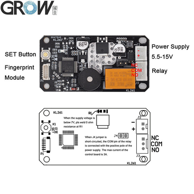 DC5.5-15V Fingerprint Control Board With Large Storage Capacity