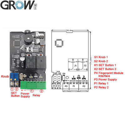 Advanced Fingerprint Access Control Module Reliable With Large Storage Capacity