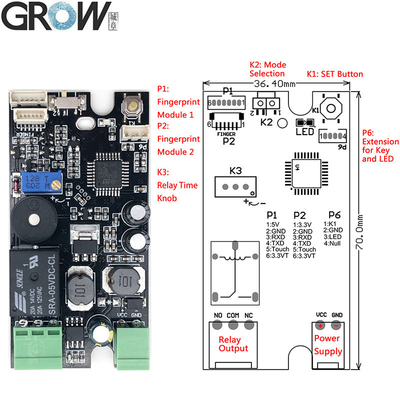 High Precision Fingerprint Identification Module Biometric Sensor Module For Car R503