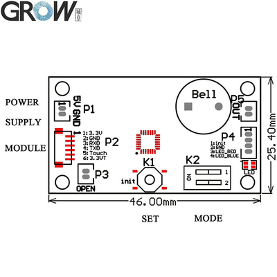 Fast Fingerprint Recognition Module K202 Fingerprint Control Board For Smart Locks