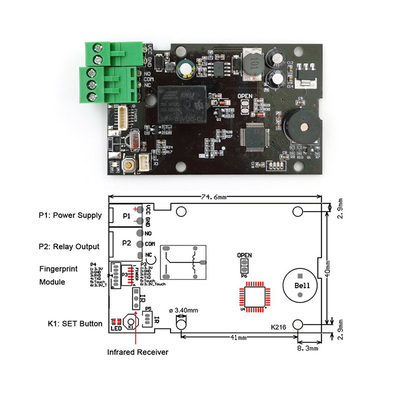 Biometric Fingerprint Control Board KL216 with Seamless Integration