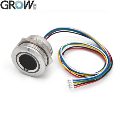 Waterproof Fingerprint Sensor Module DC5V Round RGB 200 Capacity