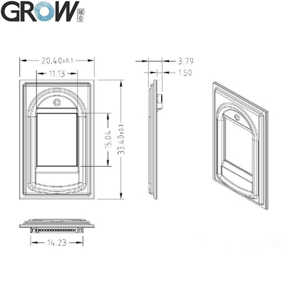 Self Study Function Fingerprint Sensor Module 20.4*33.4mm Safety