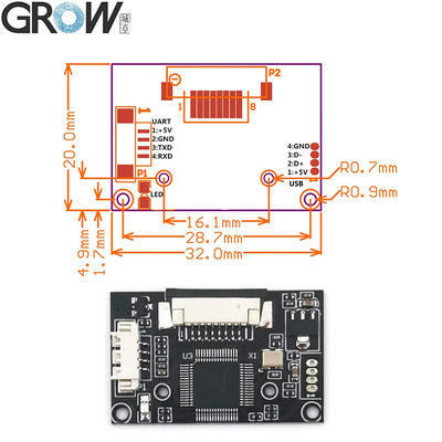 Customizable High Speed Arduino Fingerprint Module Capacitive Fingerprint Sensor Module