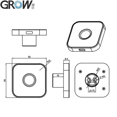 3.3V LED Control Arduino Fingerprint Reader Embedded Fingerprint Module Versatile Functionality