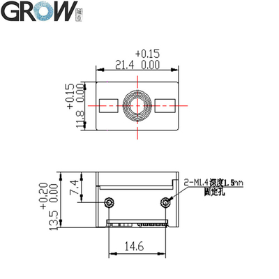Accurate Barcode Scanner Module 70mA Standard Advanced 25-250mm Reading Distance