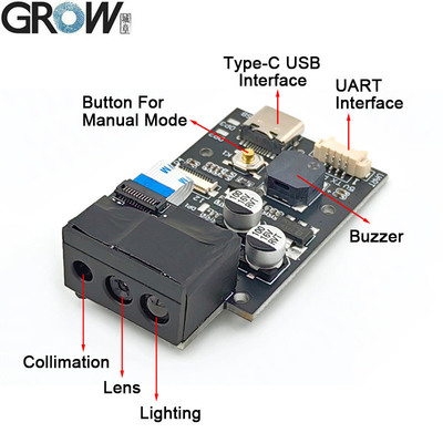 Grow GM69PRO 1280*800 CMOS OCR / 1D / 2D Barcode Scanner Module Support Ocr Passport Code