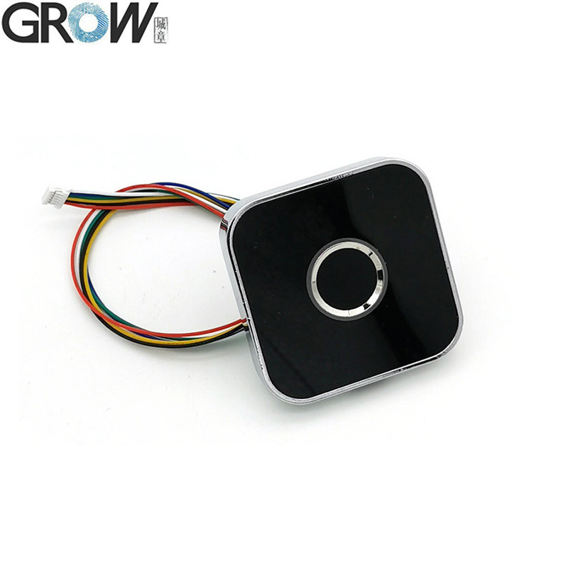 GROW R502-AW Zinc Alloy Round Ring LED Control DC3.3V Capacitive Fingerprint Module Sensor Scanner