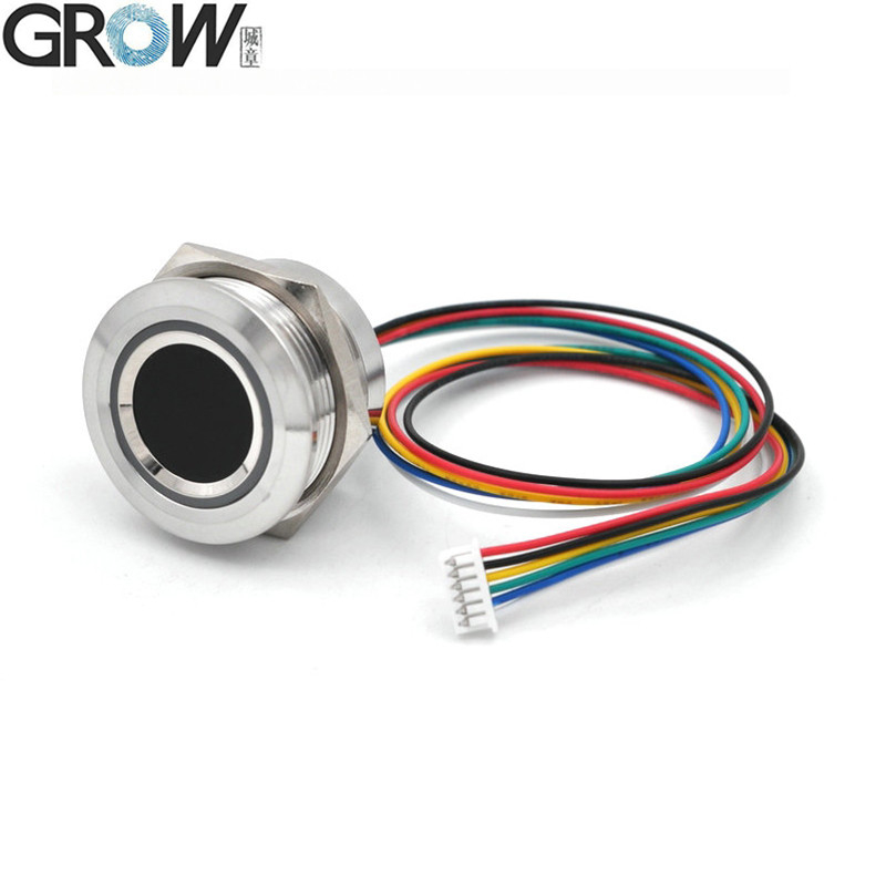 Waterproof Fingerprint Sensor Module DC5V Round RGB 200 Capacity